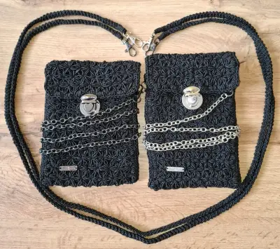 Háčkovaná kabelka na telefon JASMÍNA