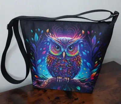 Crossbody omyvatelná se sovičkou