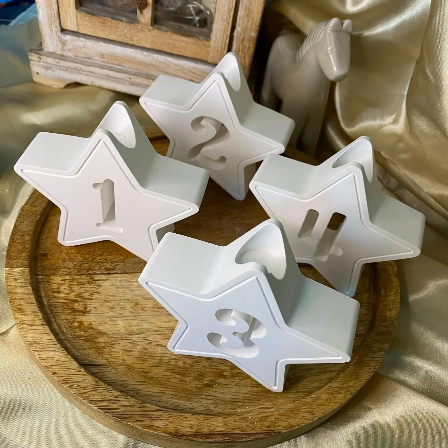 ✨ Adventní svícny ve tvaru hvězd 2