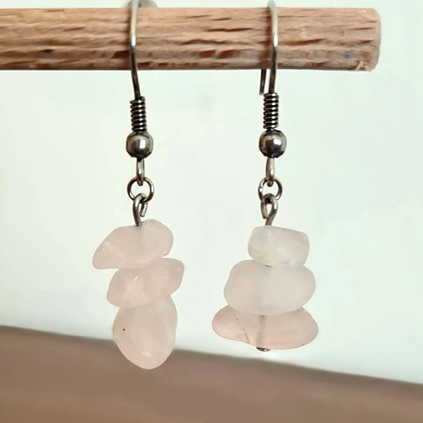 Náramek - zlomky - Růženín matný